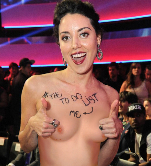 Обри Плаза голая. Фото - 79